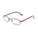 Ermenegildo Zegna Red Metal Frames Unisex Glasses with 53/17/140 mm dimensions