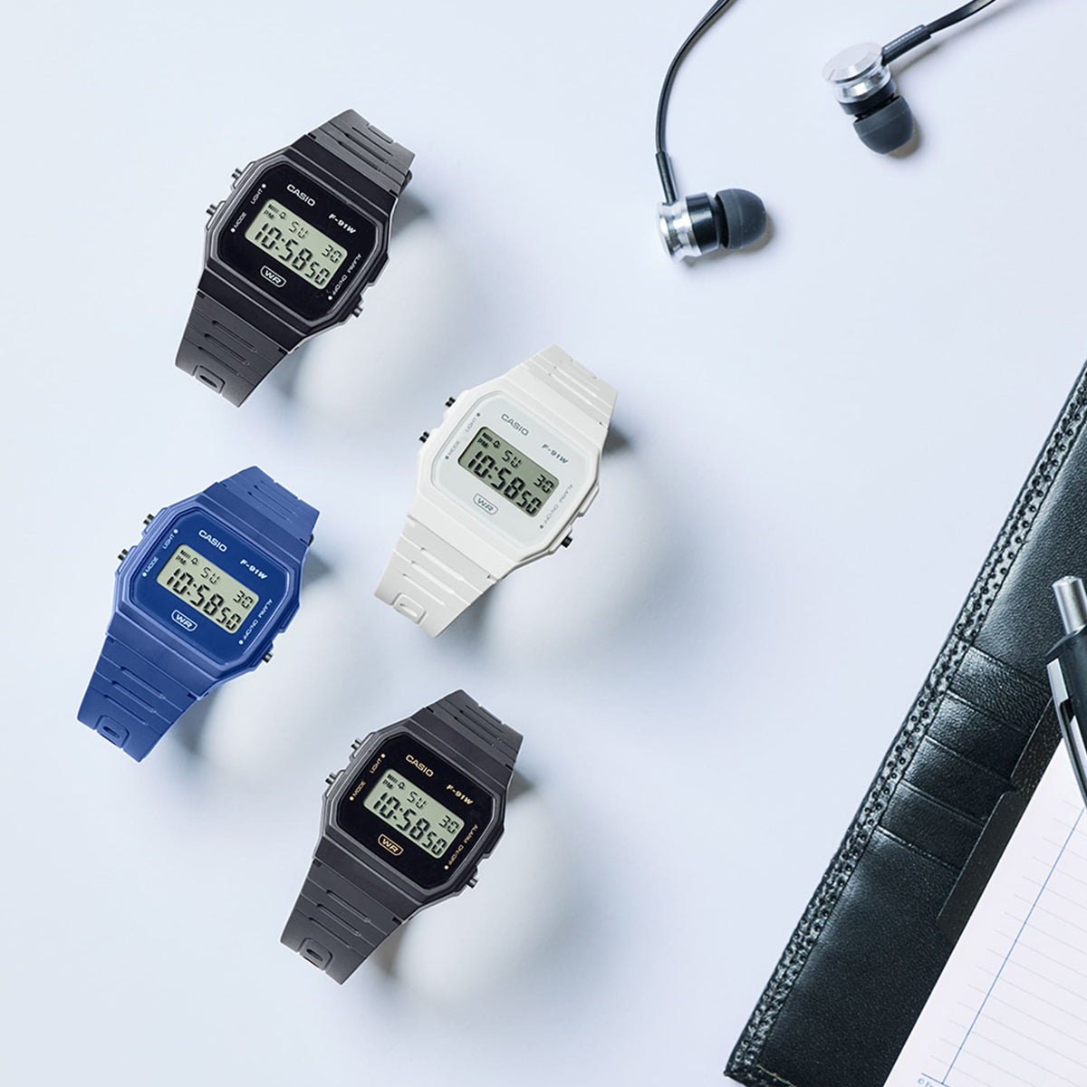 CASIO VINTAGE Mod. F-91 BIO RESIN STRAP - GUN-2