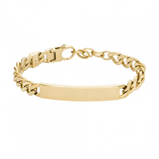 Gold bracelet - FOSSIL JEWELS JEWELRY Mod. JF04465710 on white background