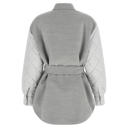 Fabiana Filippi Gray Polyester Shell Jacket