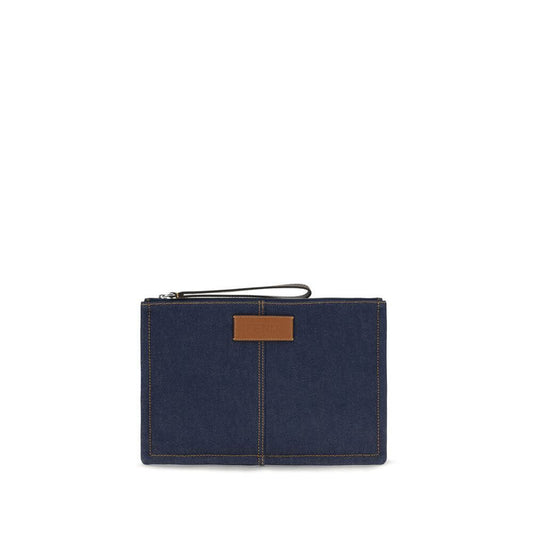 Fendi Blue The medium denim Pouch