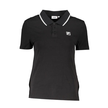 Fila Black Cotton Women's Polo