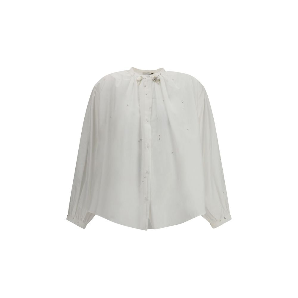 Forte_Forte White Cotton Blouse