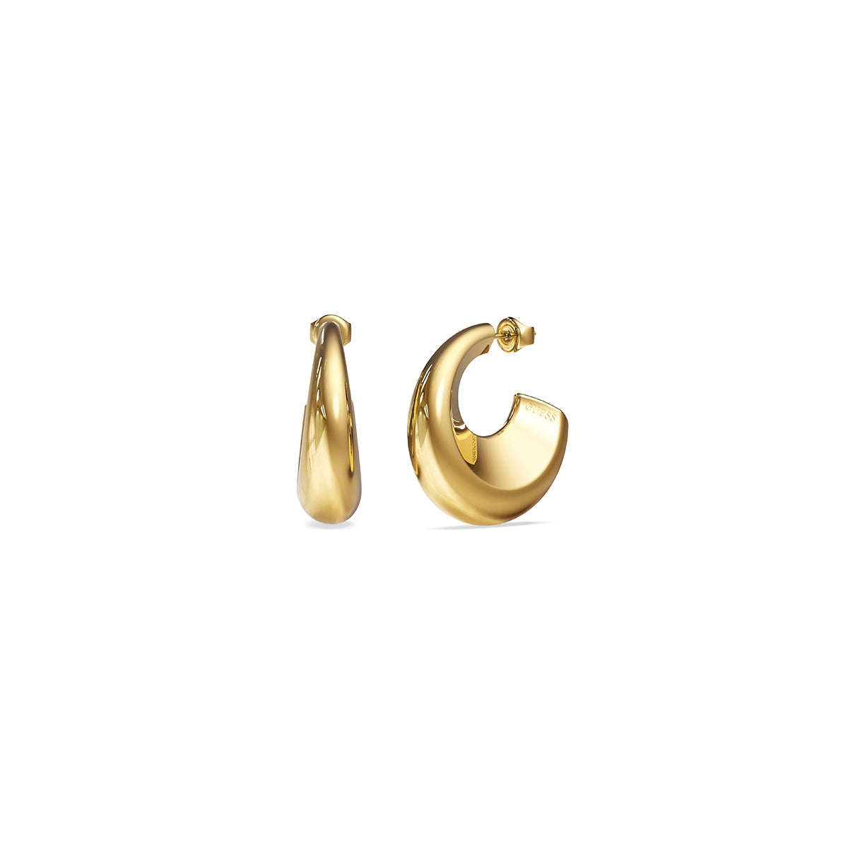 GUESS JEWELS JEWELRY Mod. JUBE05338JWYGT-U gold earrings, elegant design in polished finish