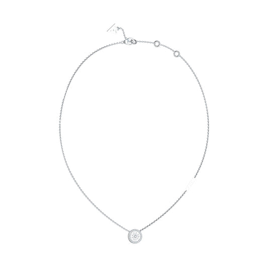 Elegant silver necklace from GUESS JEWELS JEWELRY Mod. JUBN04080JWRHT-U, featuring a delicate pendant design, perfect for any occasion.