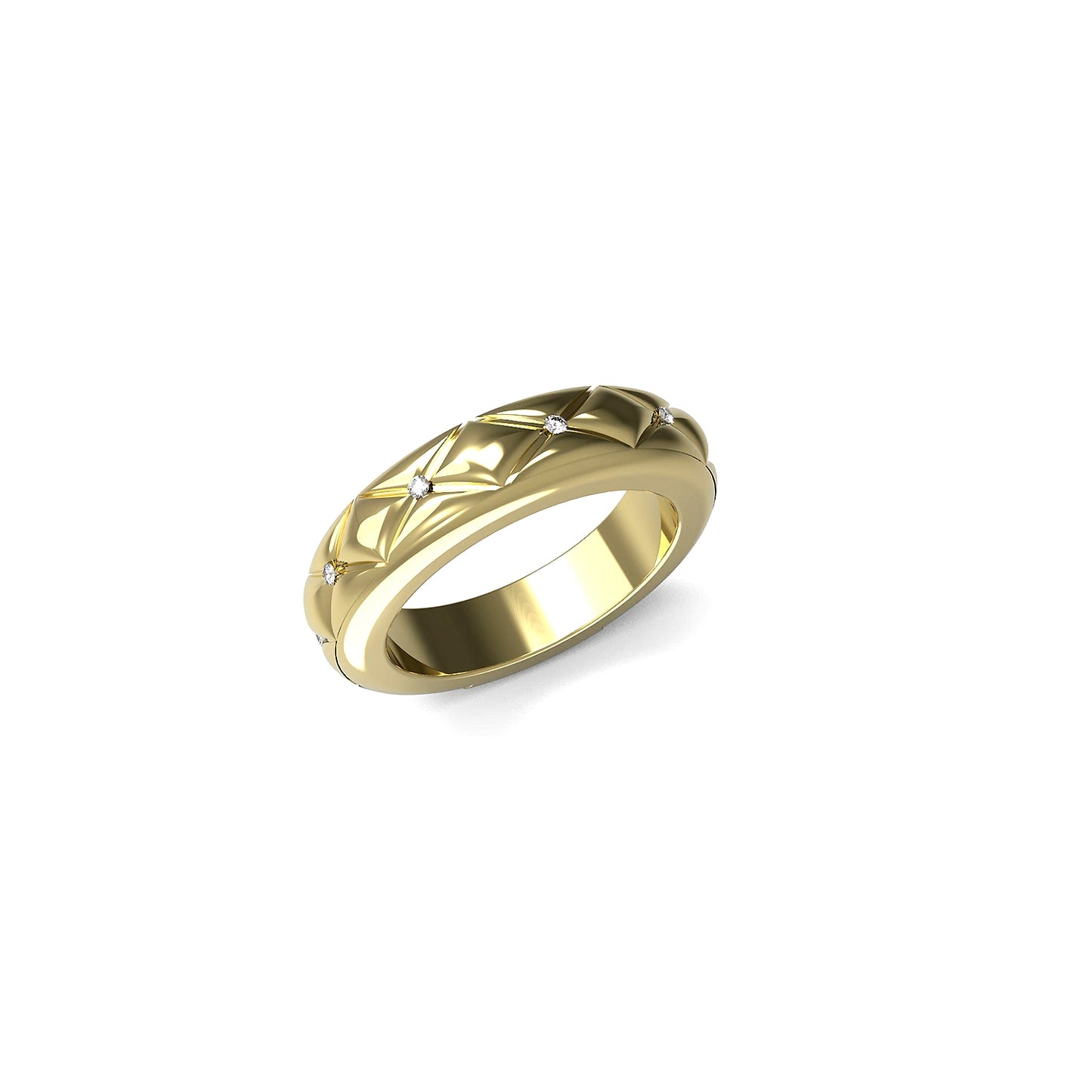 Alt Tag: GUESS JEWELS JEWELRY Mod. JUBR04591JWYG54 gold ring with diamond accents, elegant design, white background.