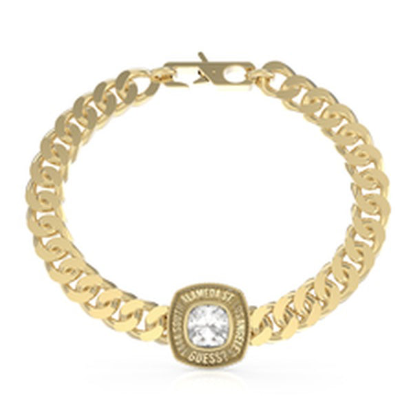 GUESS JEWELS JEWELRY Mod. JUMB01373JWYGS gold chain bracelet with crystal accent