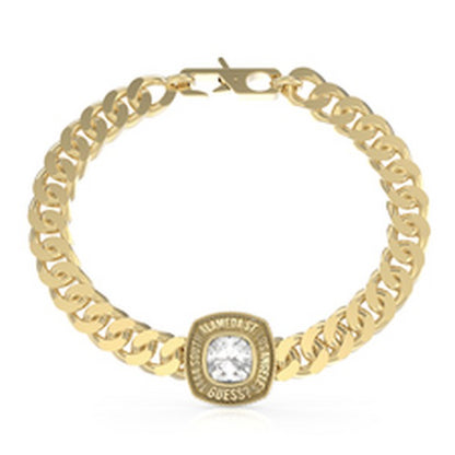 GUESS JEWELS JEWELRY Mod. JUMB01373JWYGS gold chain bracelet with crystal accent