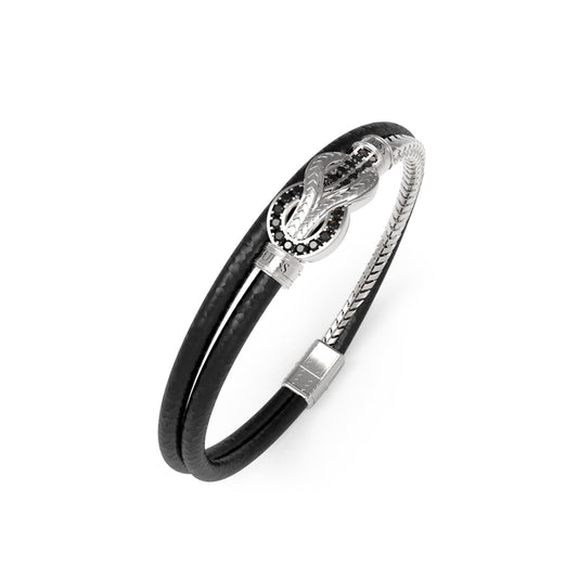 GUESS JEWELS JEWELRY Mod. JUMB05029JWSTBKS stylish bracelet with silver accents