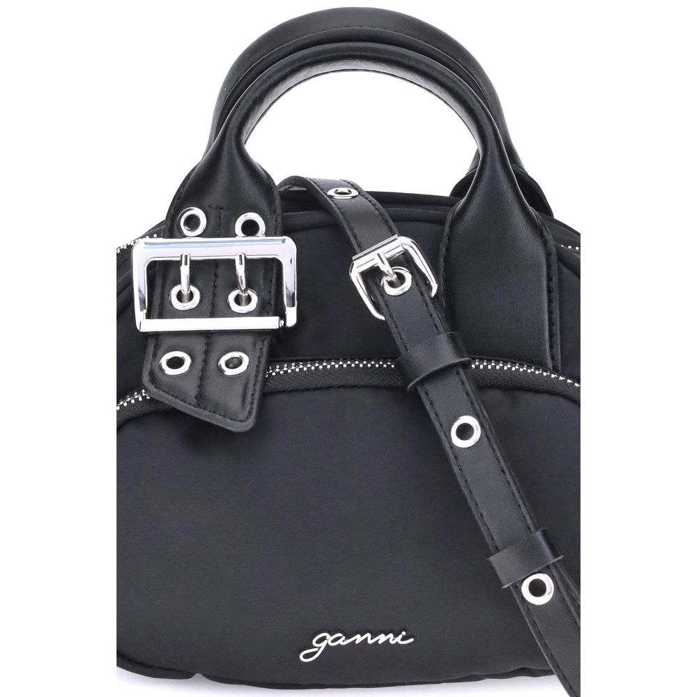 Ganni Black Nylon Shoulder Bag Ganni