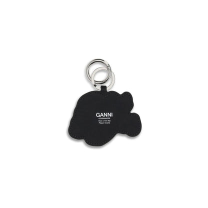 Ganni Multicolor Recycled Leather Keychain Ganni