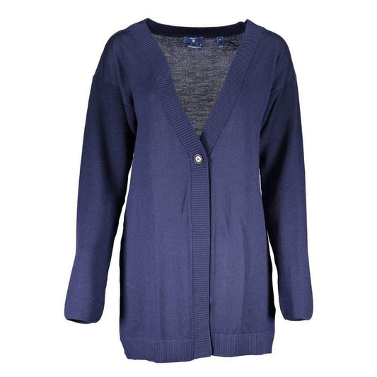 Gant Blu Wool Womens Cardigan Gant