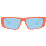 Gant Orange Unisex Sunglass with blue lenses, full-rim plastic frame in rectangle style, provides 100% UVA & UVB protection.