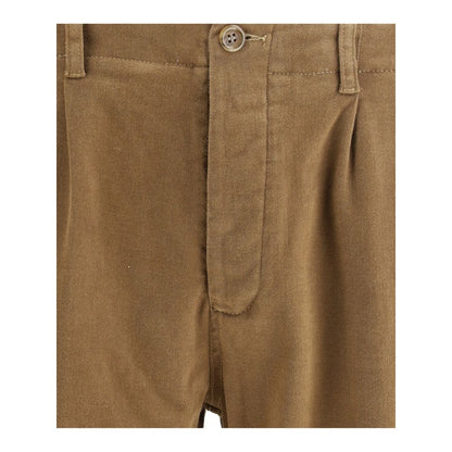 Germano Brown Cotton Pants Germano