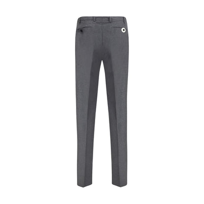 Germano Gray Fleece Wool Dress Pants