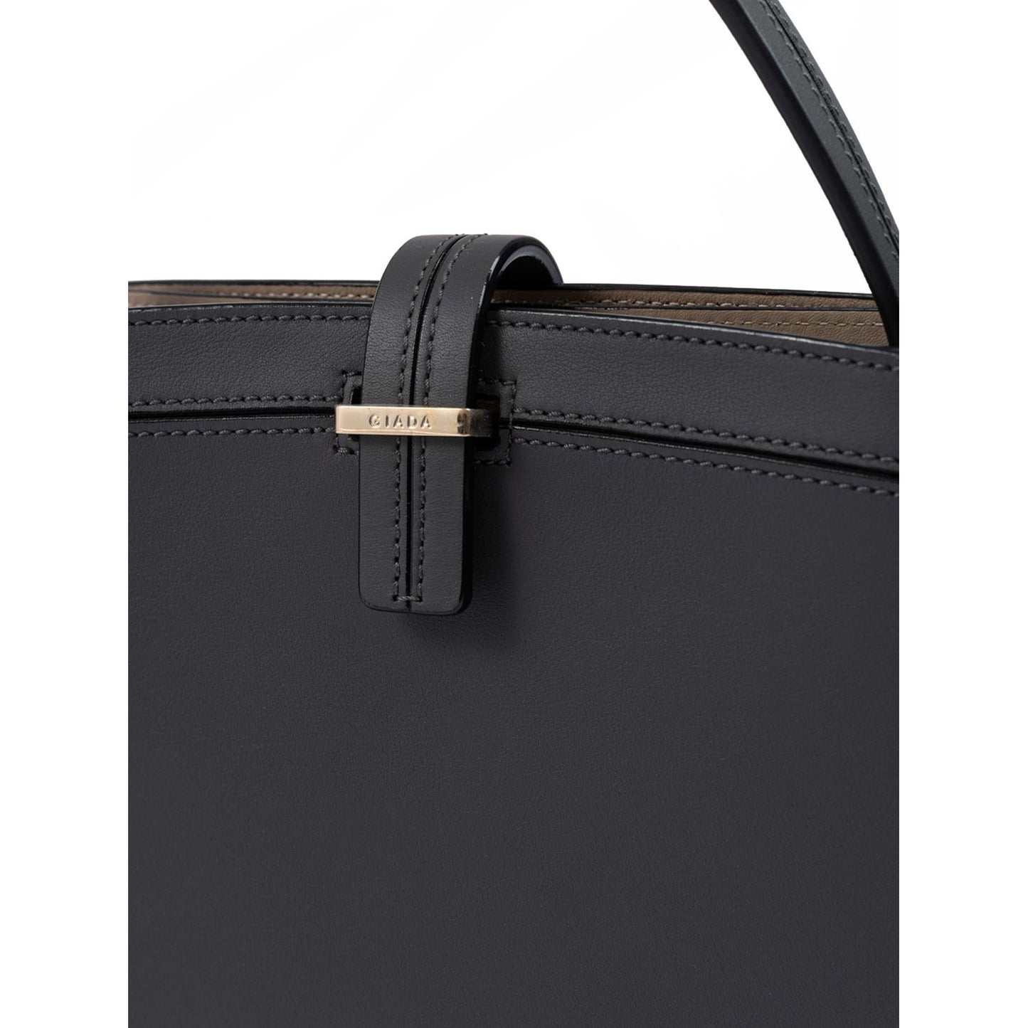 Giada Anthracite Leather Shoulder Bag Giada