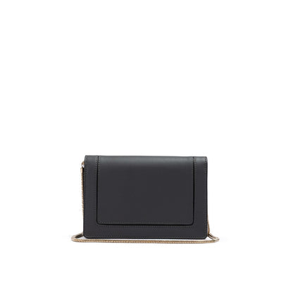 Giada Dark Grey Leather Clutch Bag Giada