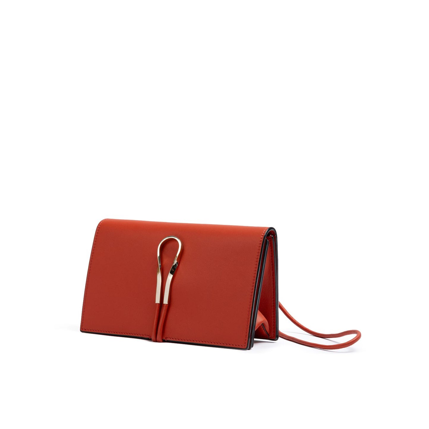 Giada Red Leather Clutch Bag Giada