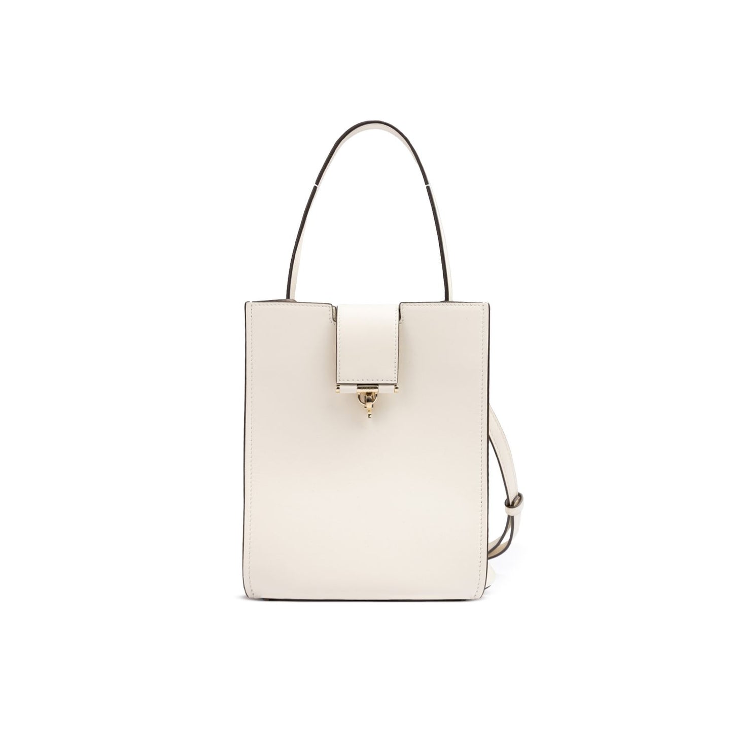 Giada White Leather Shoulder Bag Giada