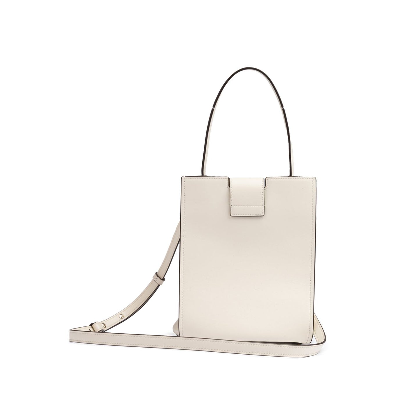 Giada White Leather Shoulder Bag Giada