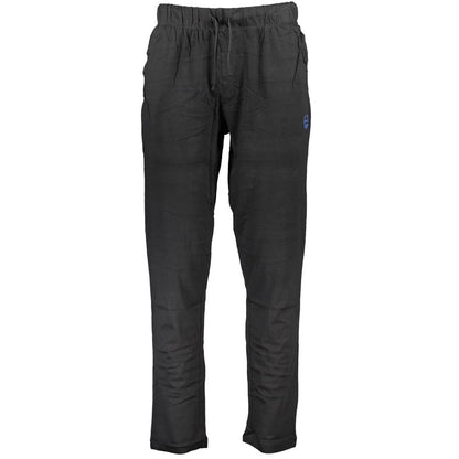 Gianmarco Venturi Black Cotton Men's Trouser