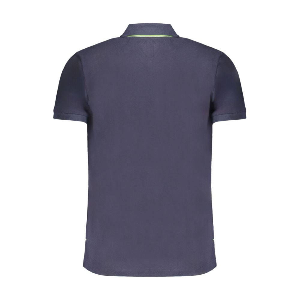 Gianmarco Venturi Blue Cotton Polo Shirt