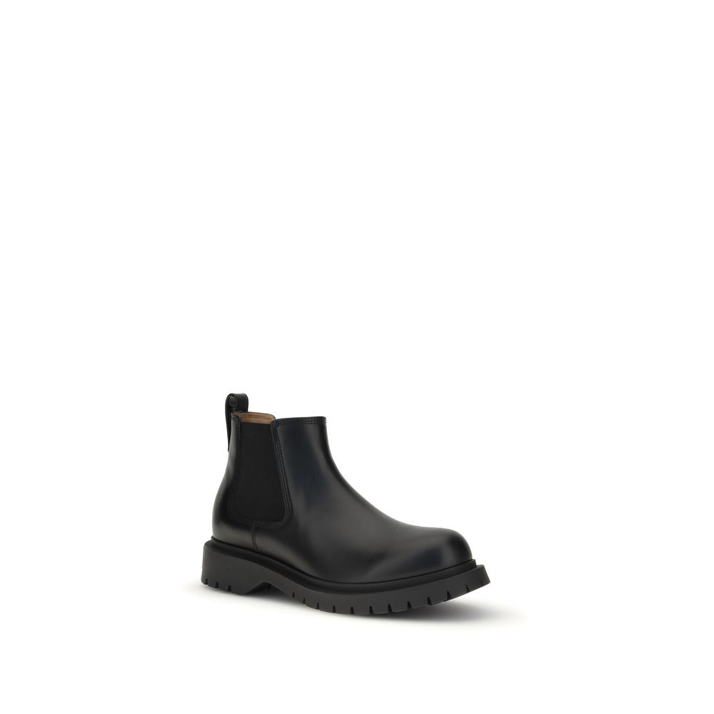 Givenchy Black Bull Skin Chelsea Boots