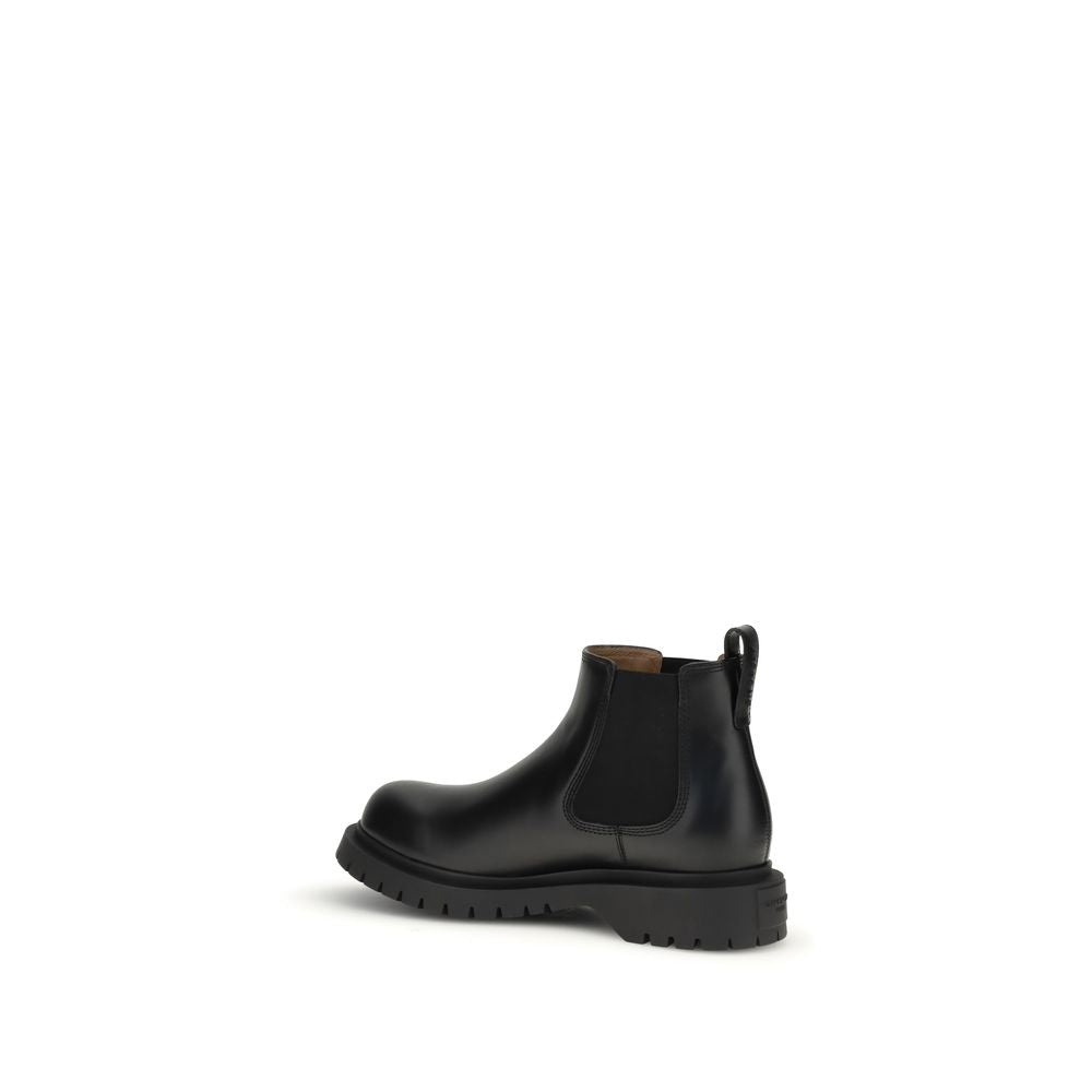 Givenchy Black Bull Skin Chelsea Boots