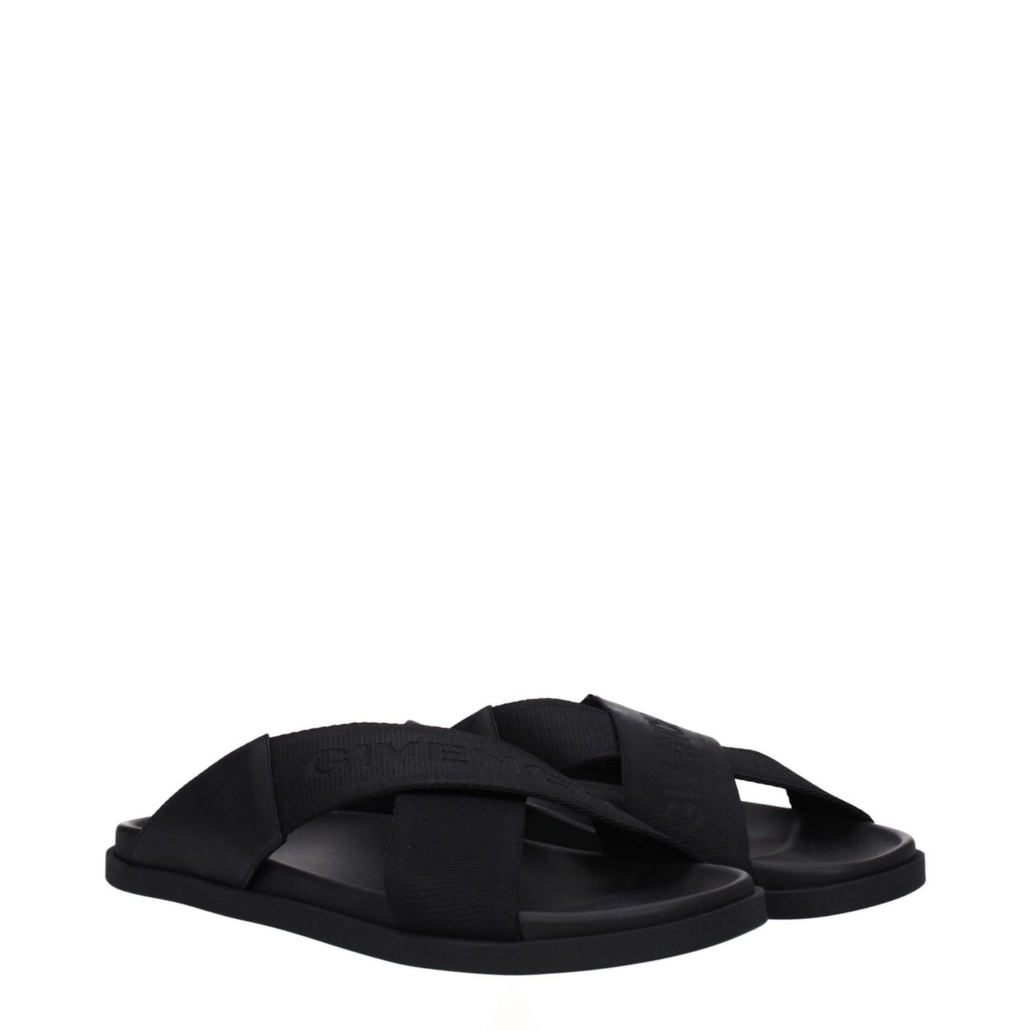 Givenchy Black Fabric Slippers