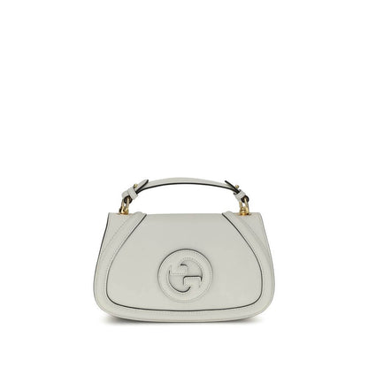 Gucci White Calf Leather Bos Taurus Handbag