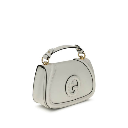 Gucci White Calf Leather Bos Taurus Handbag