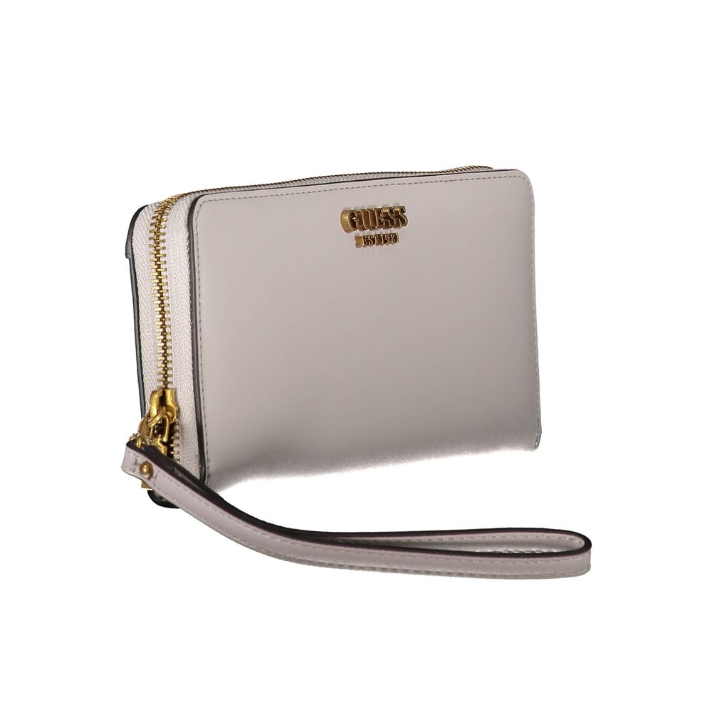 Guess Jeans Grigio Poliuretano Women Wallet Guess Jeans