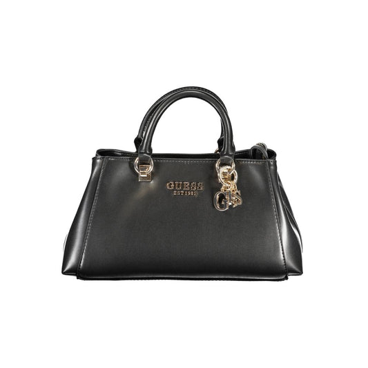 Guess Jeans Nero Poliuretano Women Handbag