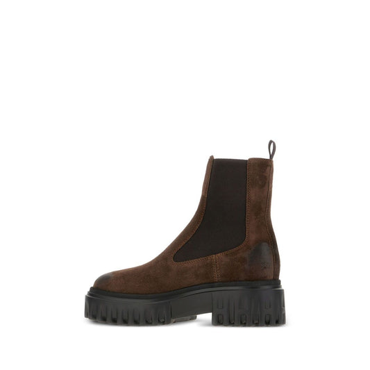 Hogan Pre 50mm elastic-panel leather boots