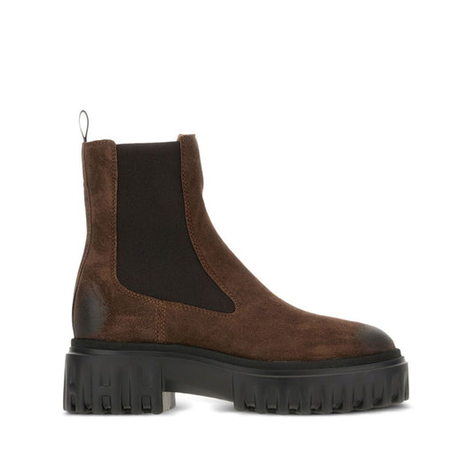 Hogan Pre 50mm elastic-panel leather boots