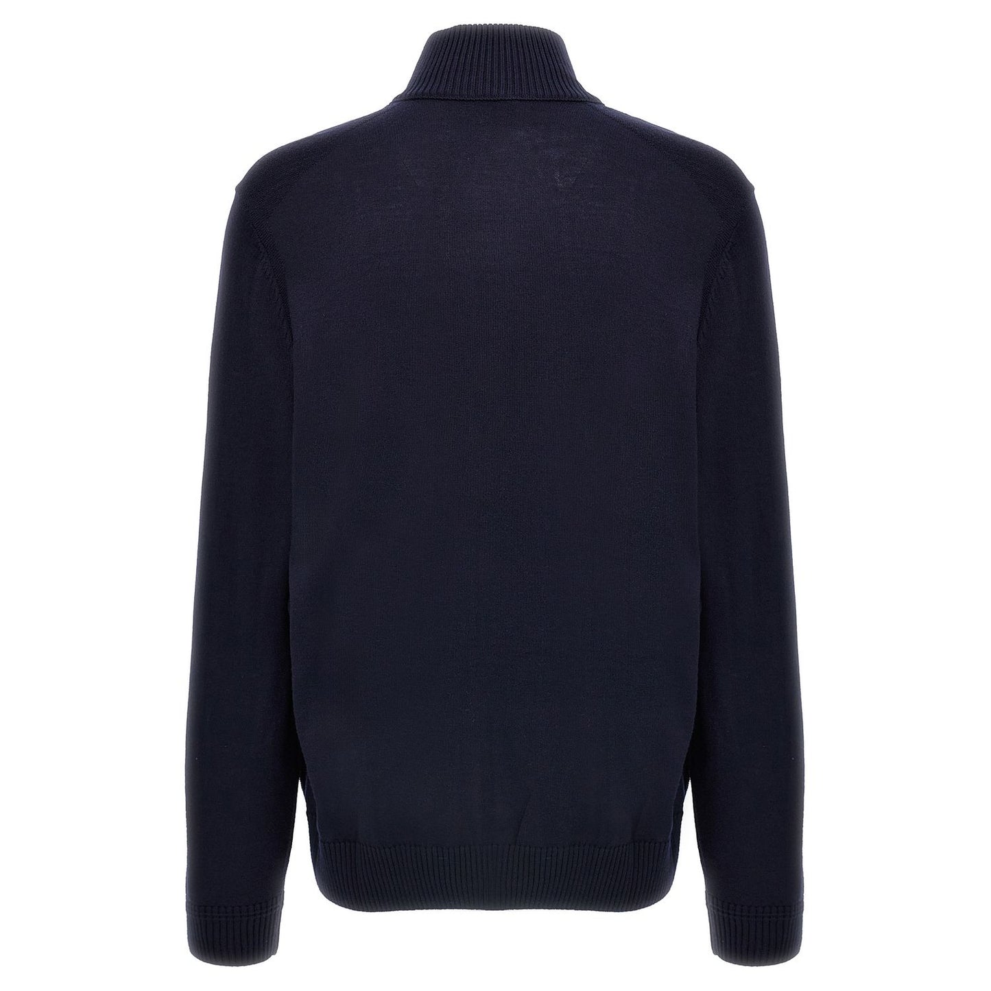 Hugo Boss Blue Wool Cardigan