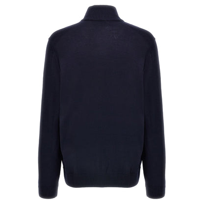 Hugo Boss Blue Wool Cardigan