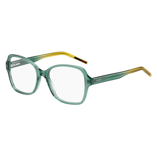 Hugo Boss Green Acetate Frames for women, model HG1250IWBF217, green color, size 52/17/140mm, stylish eyewear.