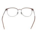 Hugo Boss Pink Women Glasses Frame in rose stainless steel, full-rim with demo lenses, size 53-17-145, including branded case.