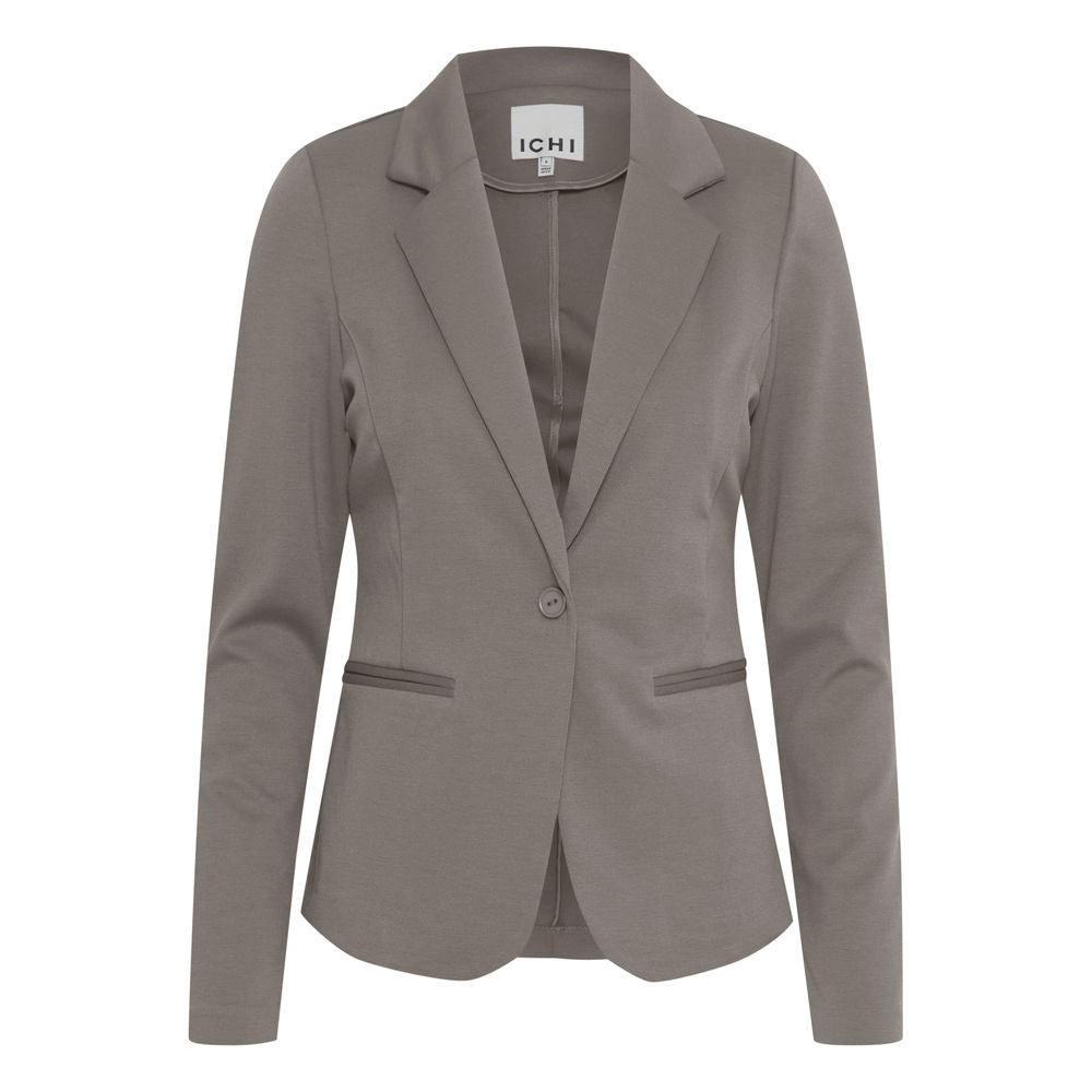 ICHI Beige Polyester Blazer ICHI