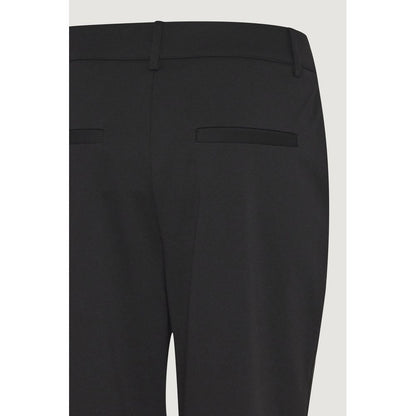 ICHI Black Recycled Polyester Dress Pants