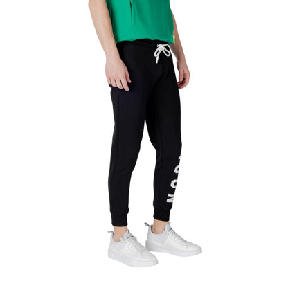 Icon Black Cotton Joggers (Workout Pants)