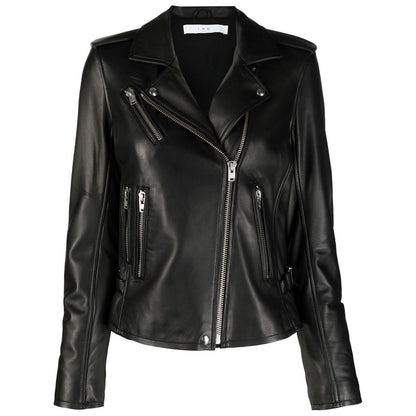 Iro Biker jacket with peak lapels