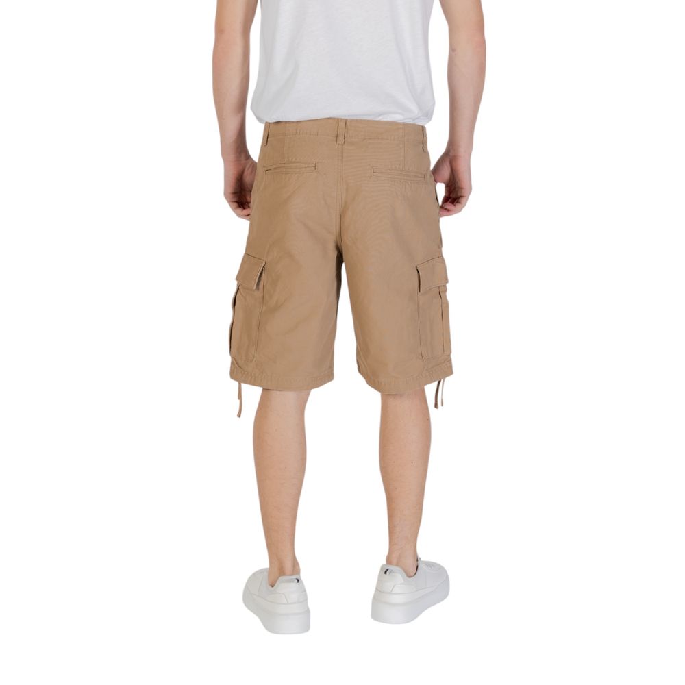 Jack Jones Beige Cotton Bermuda Shorts