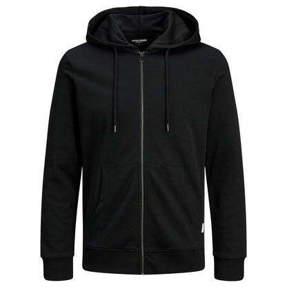 Jack Jones Black Cotton Hoodie