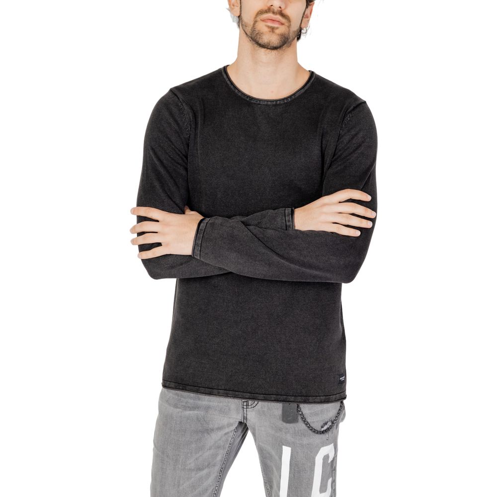 Jack Jones Black Cotton Sweatshirt