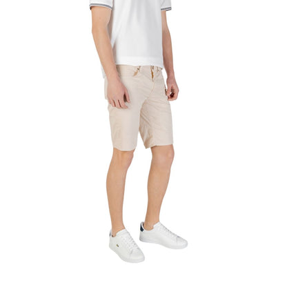 Jeckerson Beige Cotton Bermuda Shorts Jeckerson