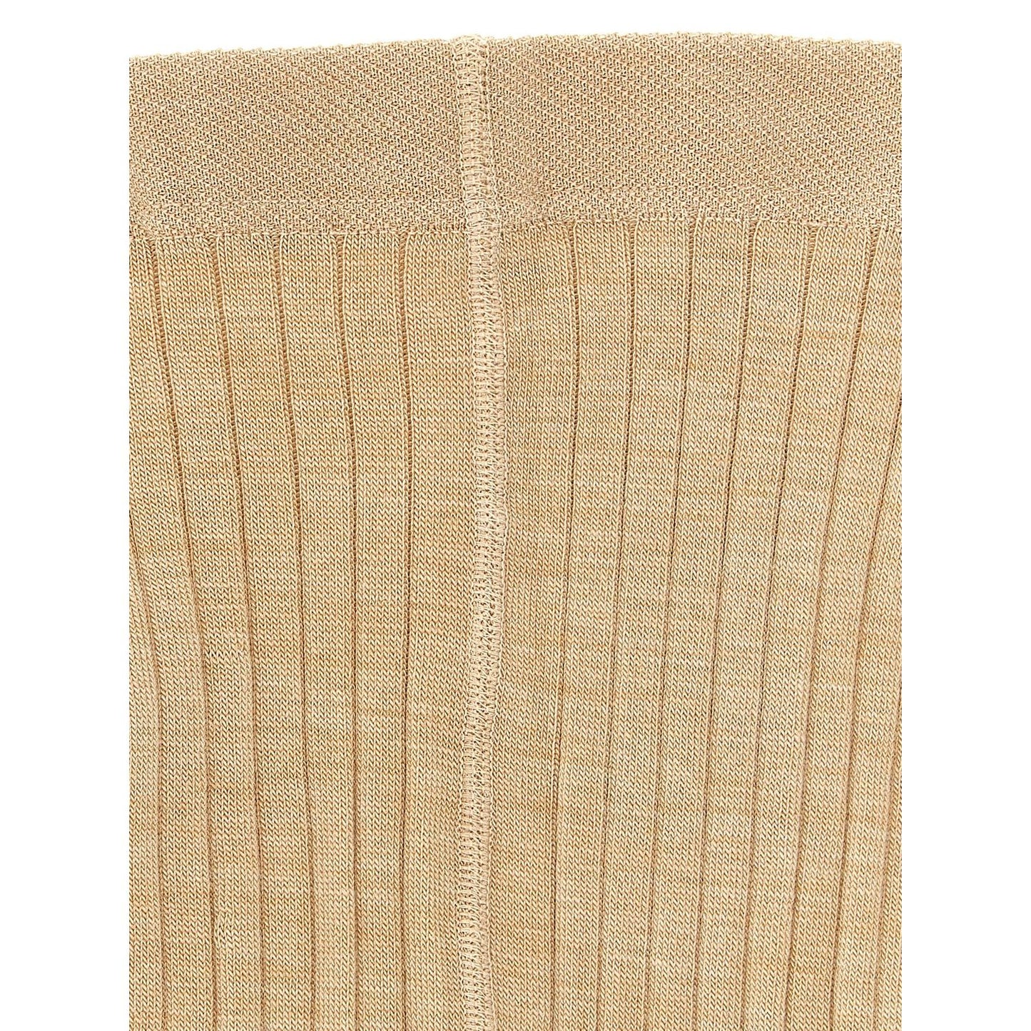 Jil Sander Beige Wool Socks