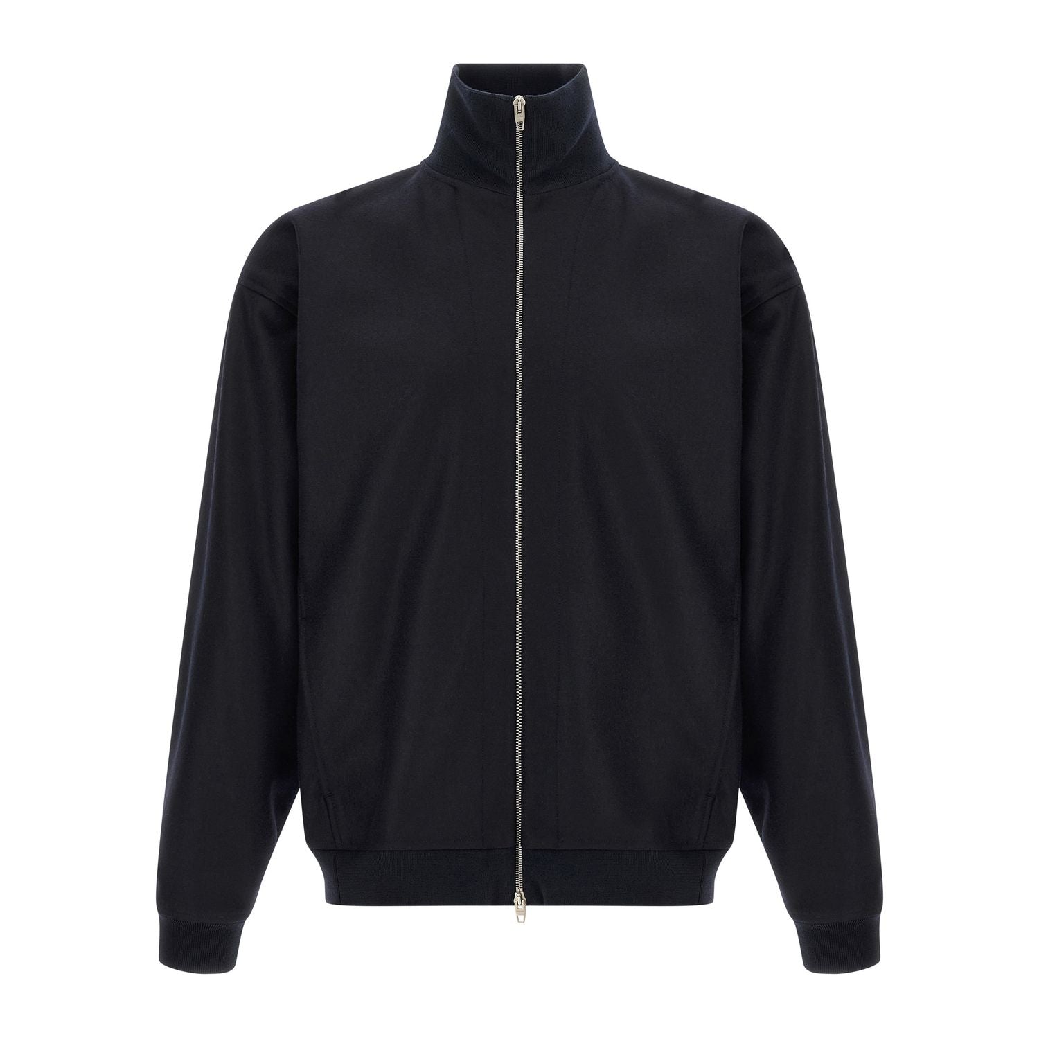 Jil Sander Blue Wool Full-Length Jacket