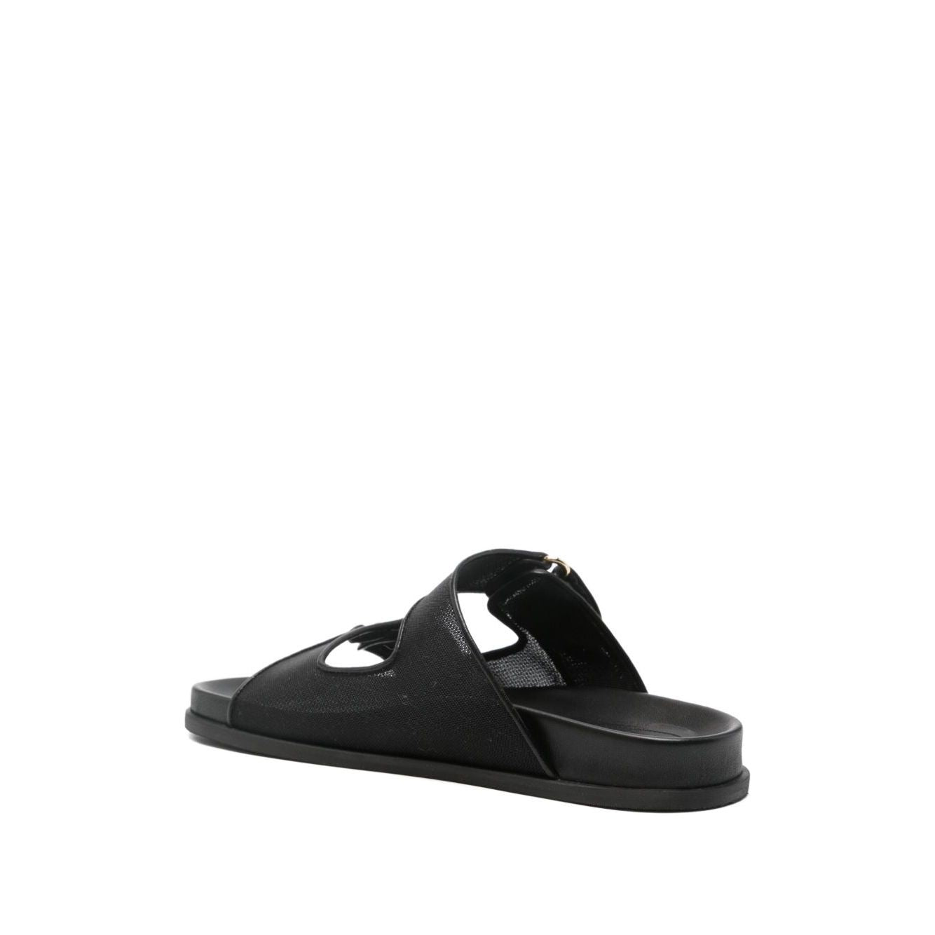 Jimmy Choo Fayence Sandal Low leather sandals with pearls